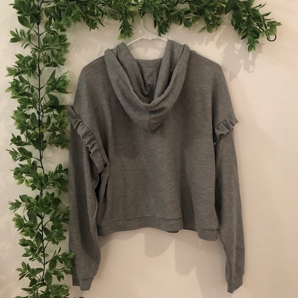 Topshop Ruffle Sweatshirt - Picture 4 of 6